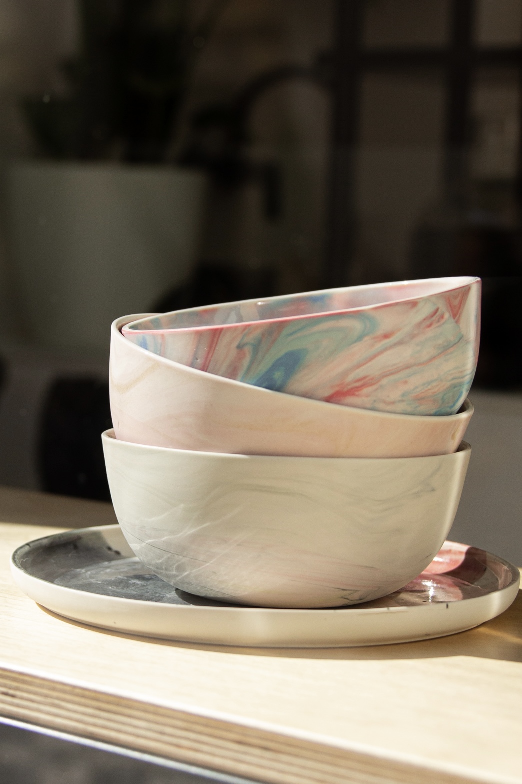 Marbling bowls