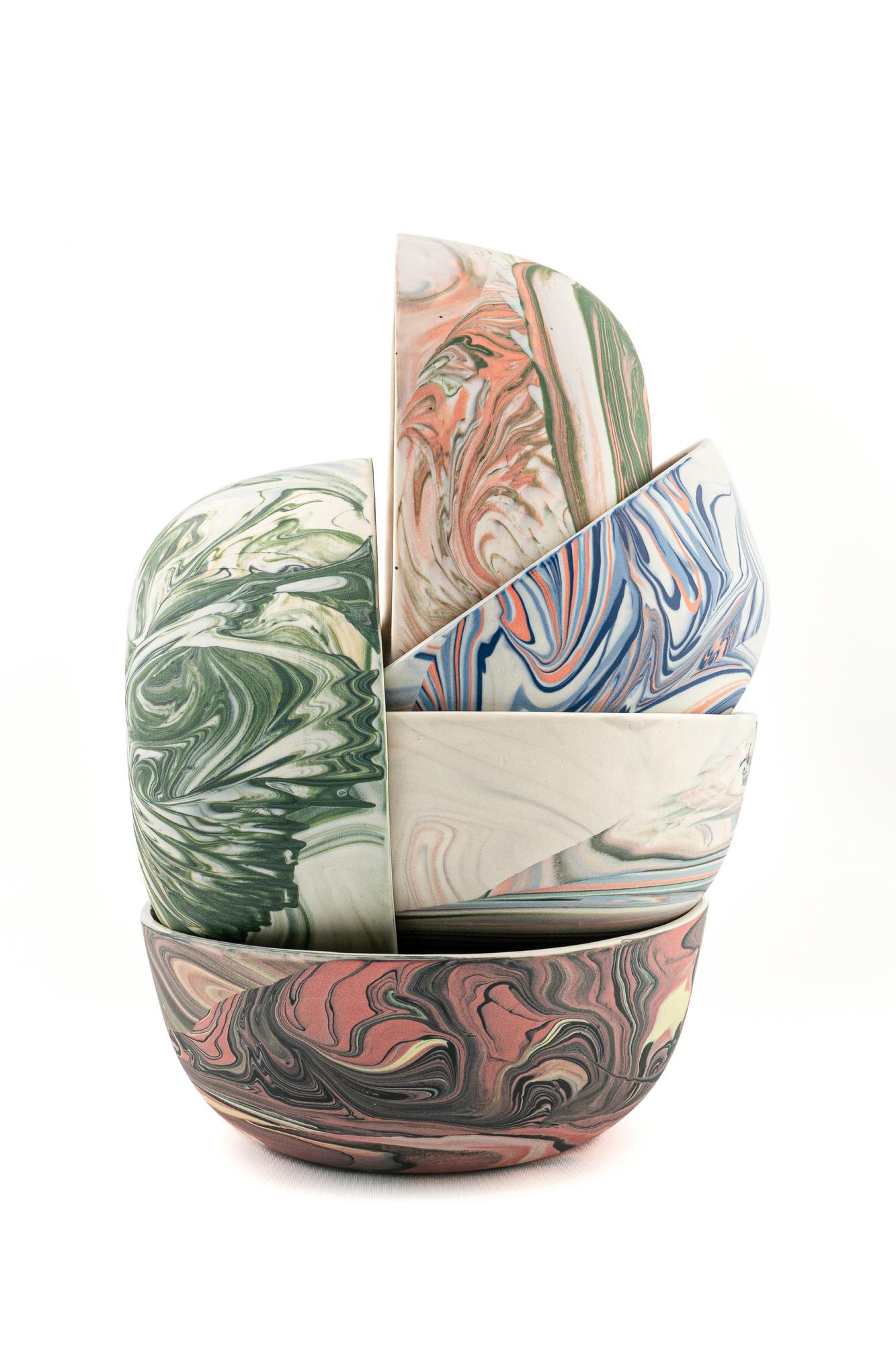 Marbling bowls