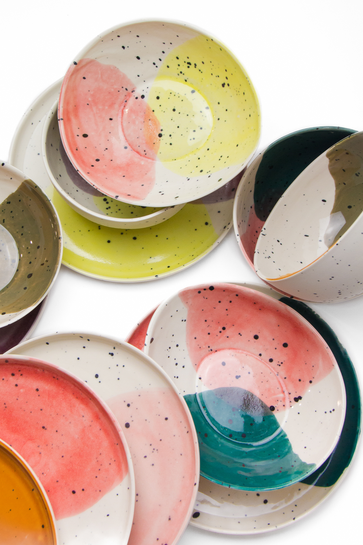 Aquarelle collection bowls