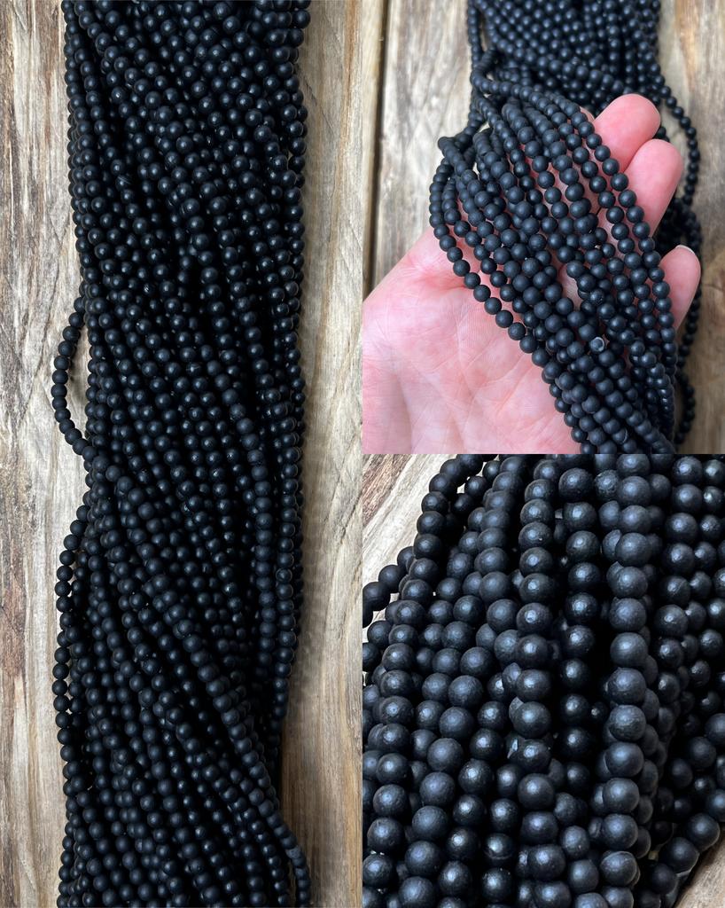 Шунгит натуральный шар 4 мм