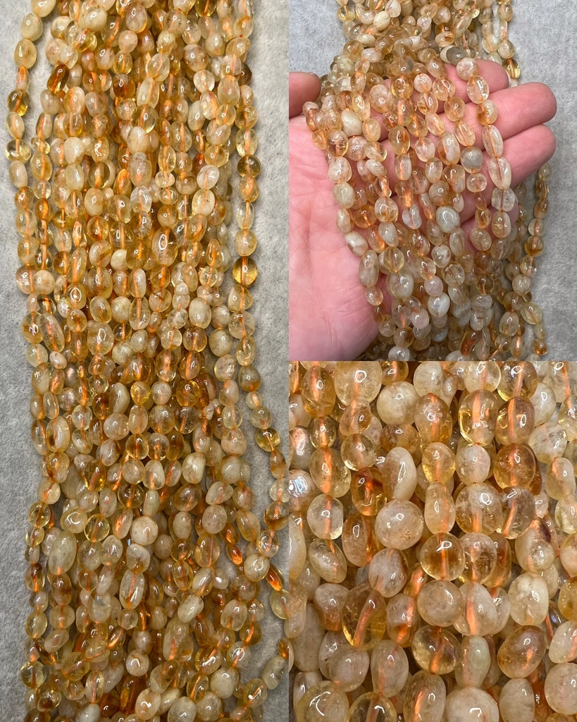 Цитрин галтовка