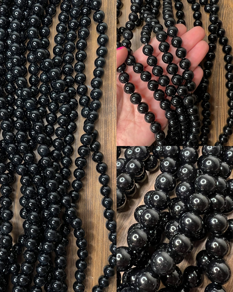 Агат чёрный 10 мм