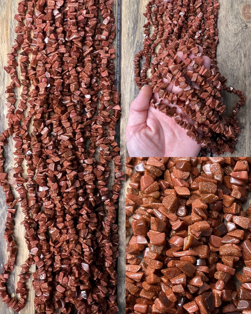 Авантюрин "Золотой песок" сколы