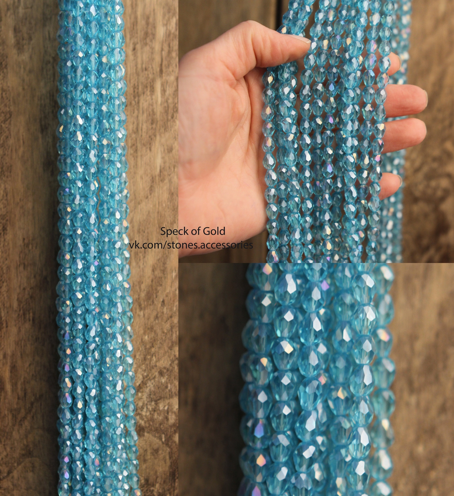 Хрусталь капля 8 х 6 мм