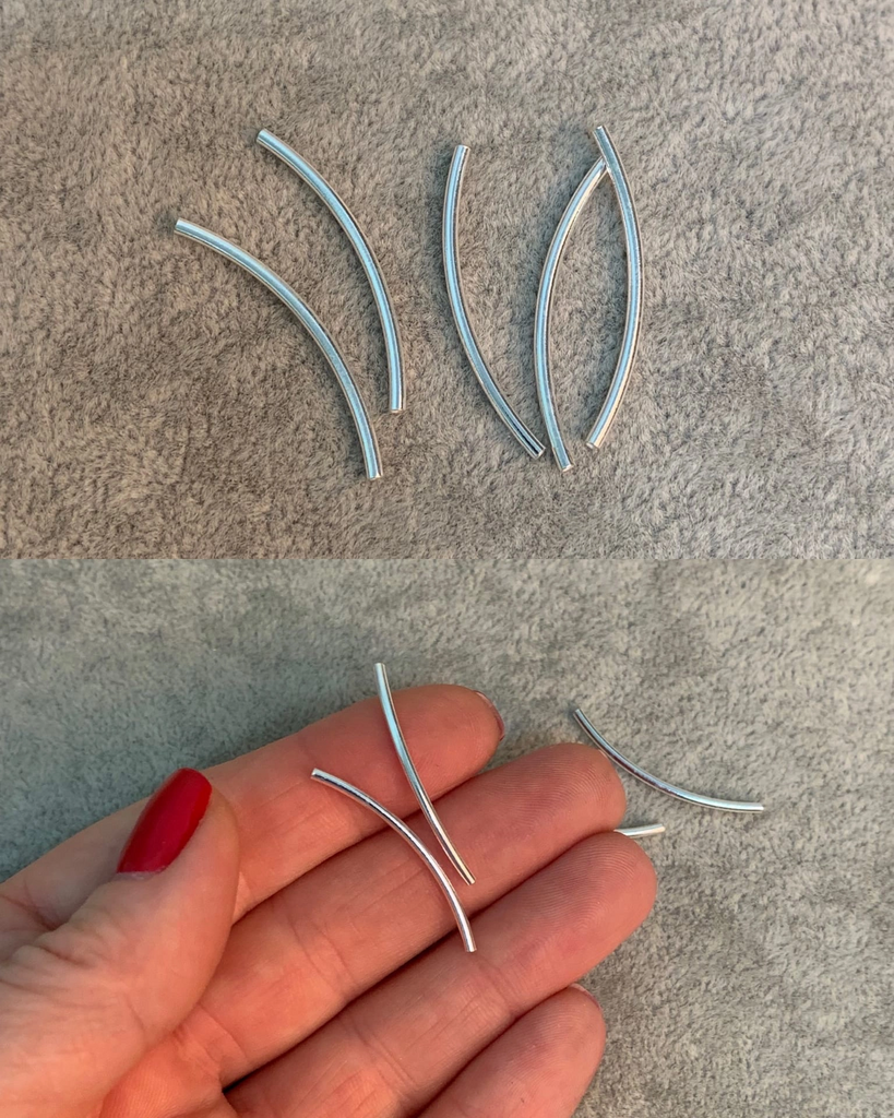 Трубочка серебро 925 пр