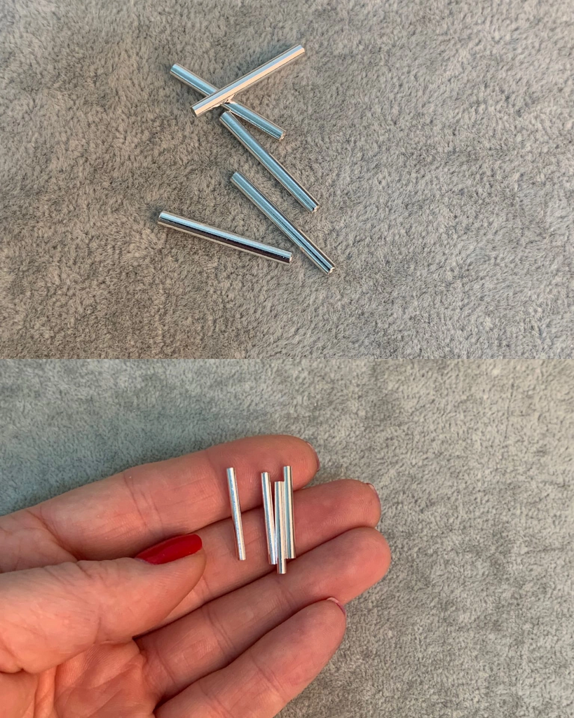 Трубочка серебро 925 пр