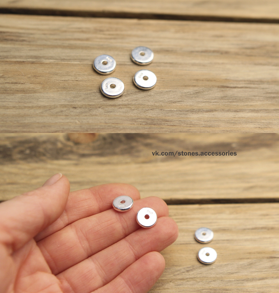 Бусины серебро 925 пр
