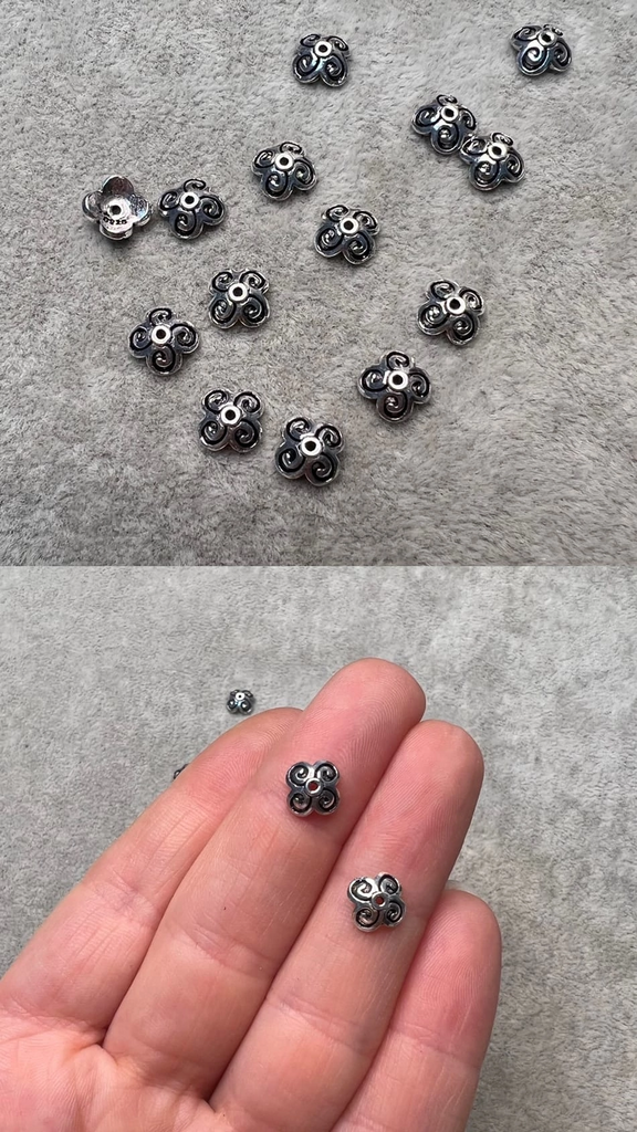 Шляпки серебро 925 пр 8 мм