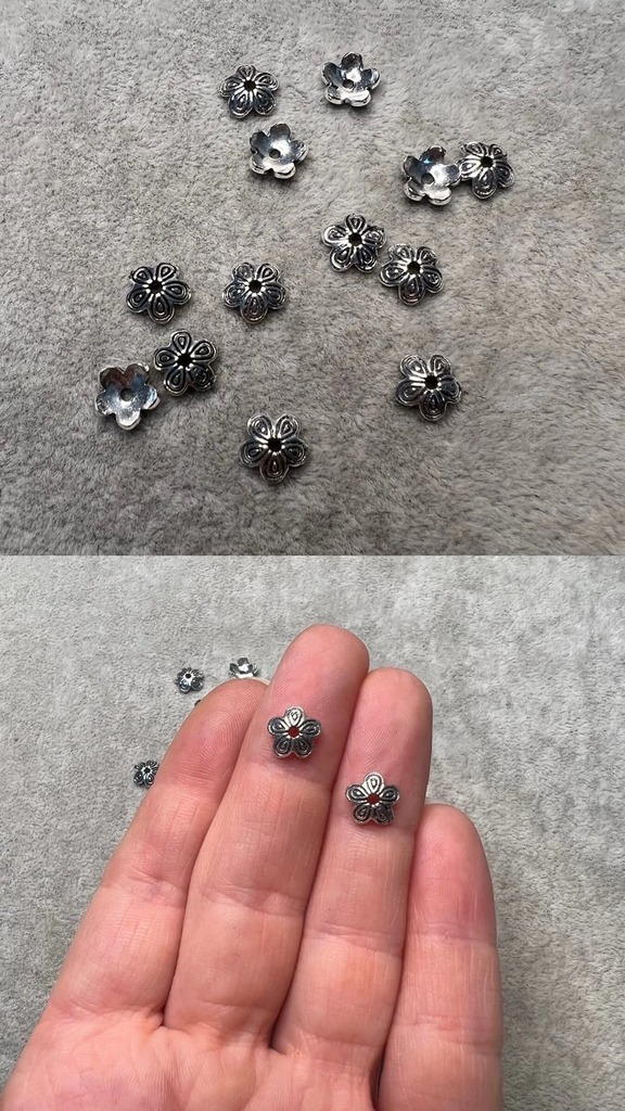 Шляпки серебро 925 пр 8 мм