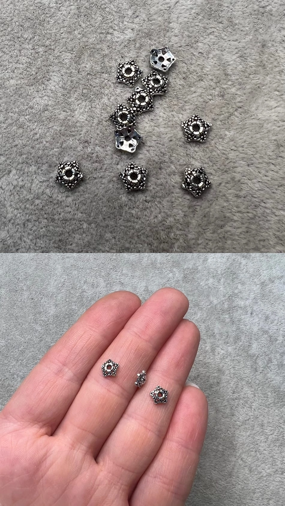 Шляпки серебро 925 пр 6 мм