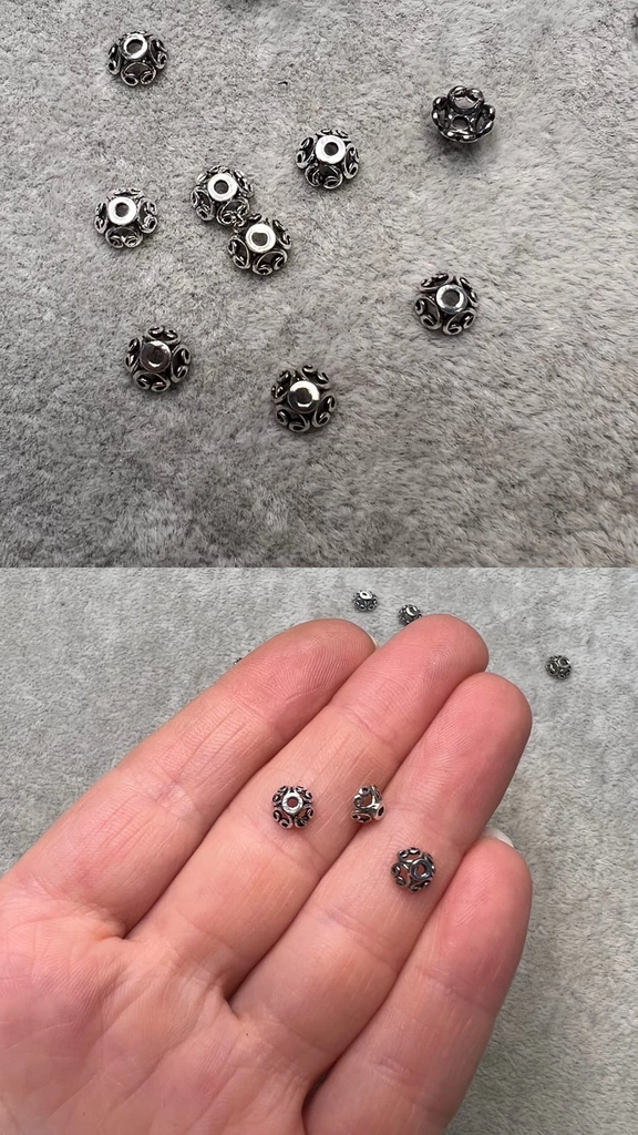 Шляпки серебро 925 пр 6 мм