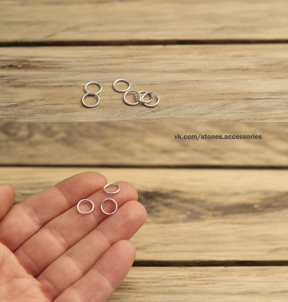 Кольца 925 пр 8 мм, толщина 0.8