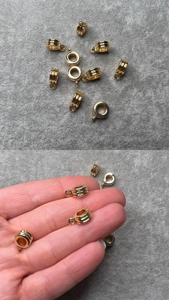 Бэйл с позолотой 8 х 4 мм