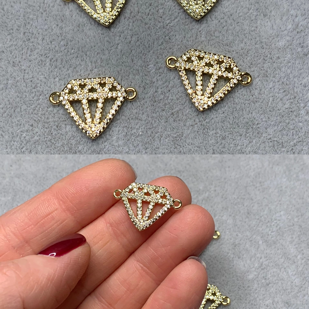 Коннектор с позолотой 14 х 21 мм