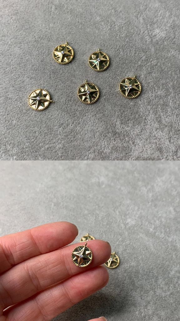 Подвеска с позолотой 11 мм