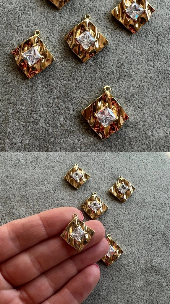 Подвеска с позолотой 20 х 15 мм