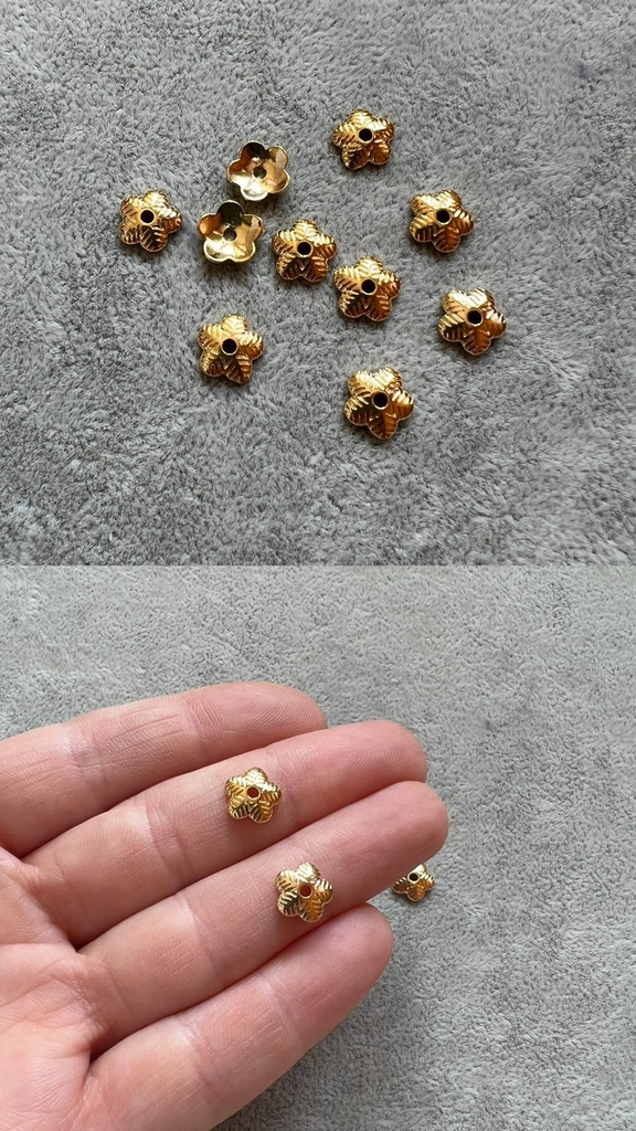 Шляпки с позолотой 8-9 мм