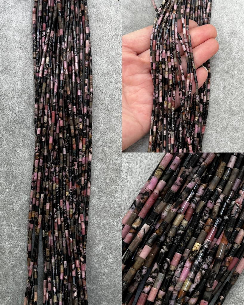 Родонит трубочки 4 х 2 мм