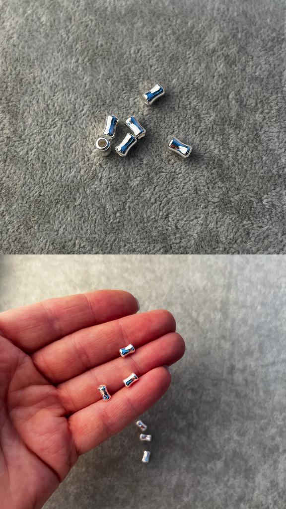 Бусины 925 пр 6 х 3,5 мм