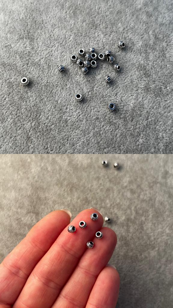 Бусины 925 пр 4 х 2,5 мм