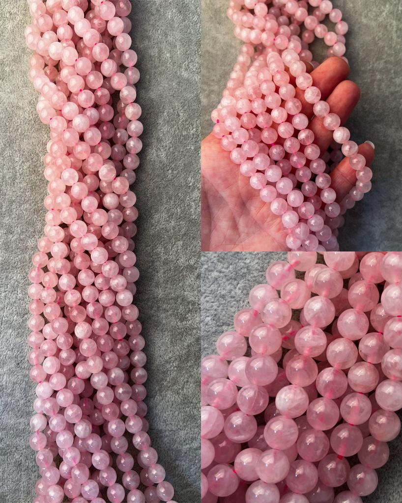 Африканский розовый кварц 8 мм