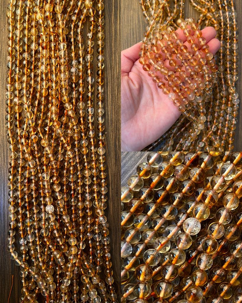 Цитрин натуральный 8 мм