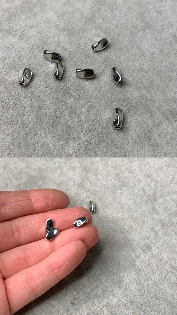 Бусины родий 4 х 8 мм