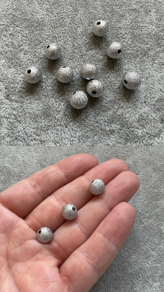 Бусины родий 8 мм