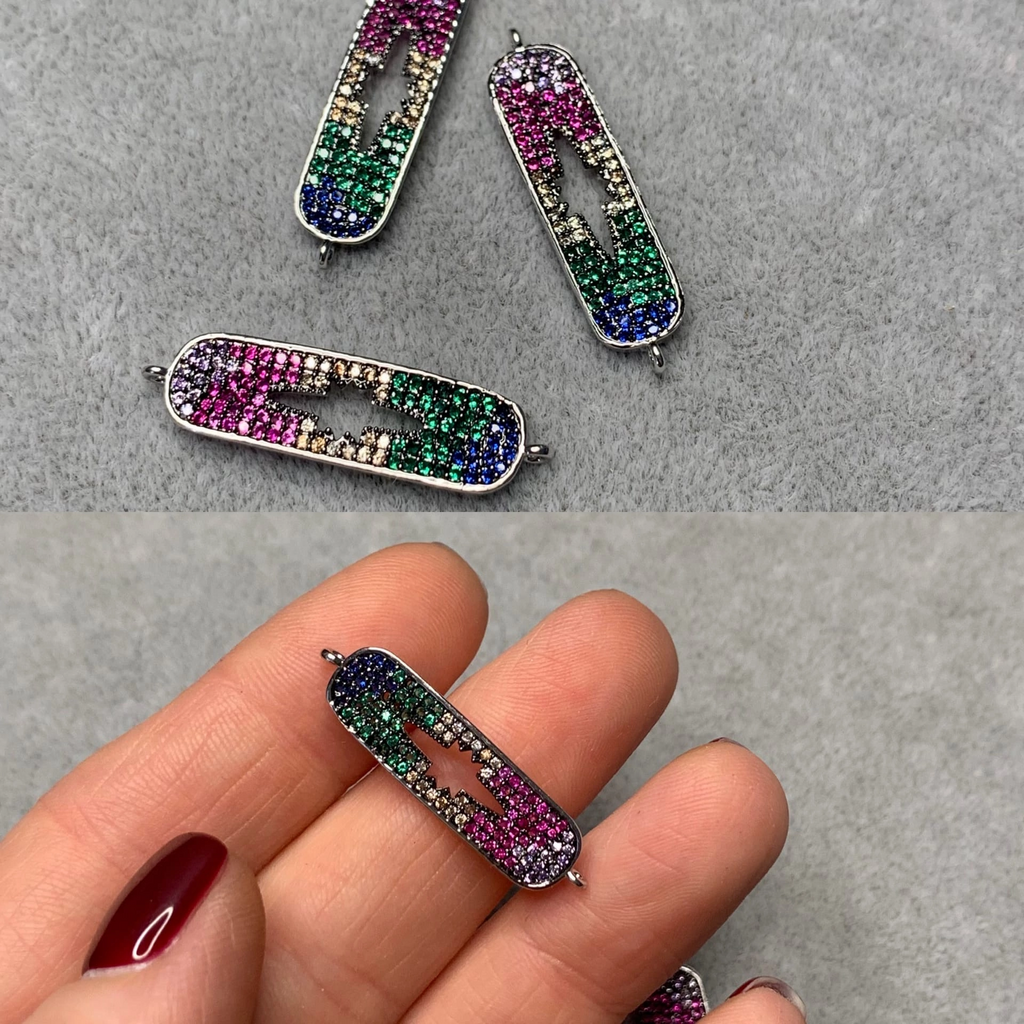 Коннектор родий 30 х 8 мм