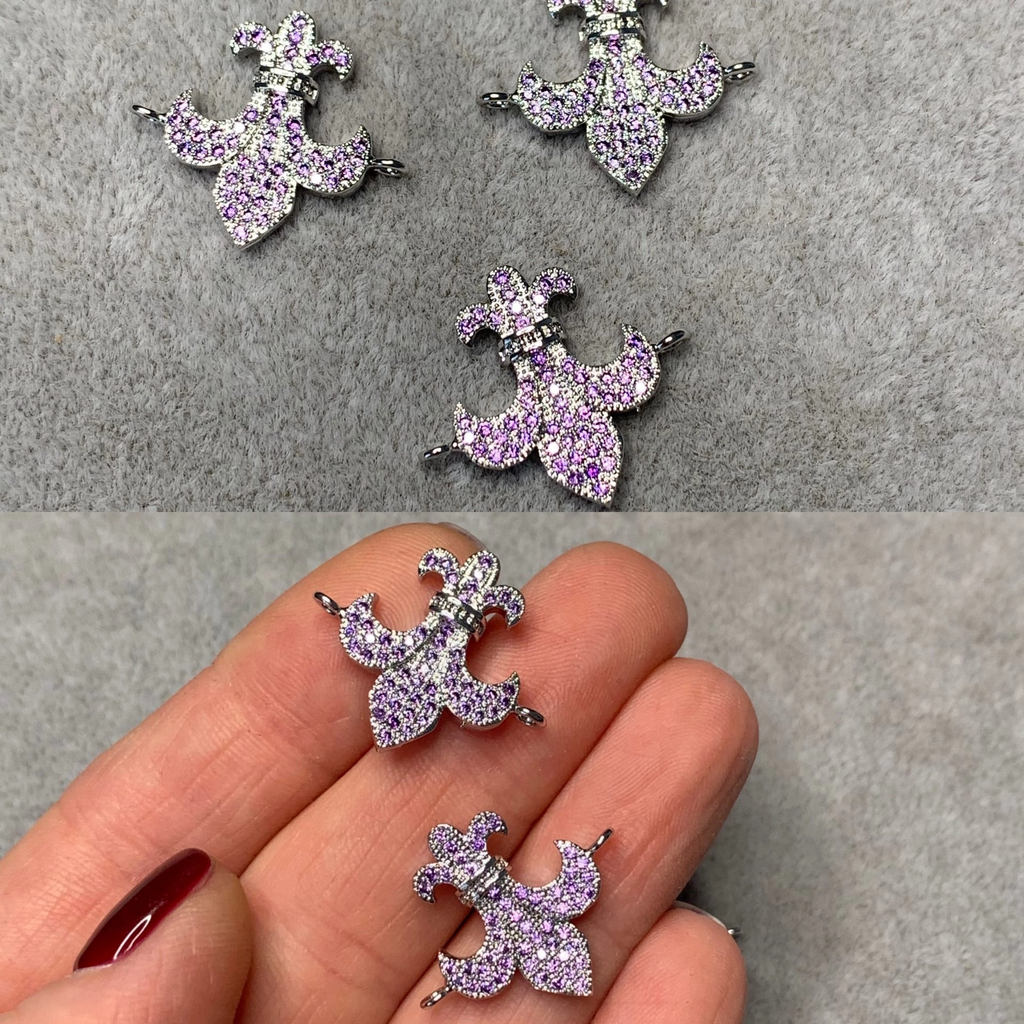 Коннектор родий 20 х 23 мм