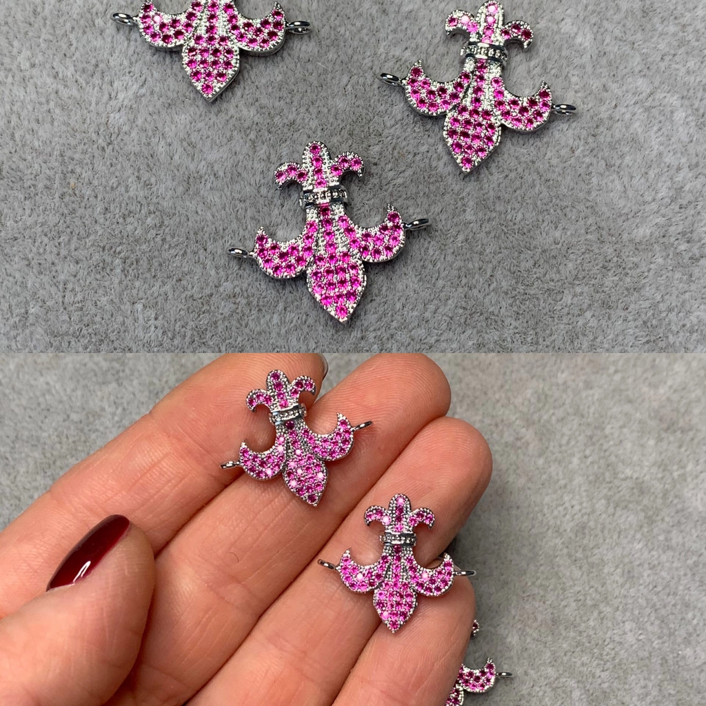 Коннектор родий 20 х 23 мм