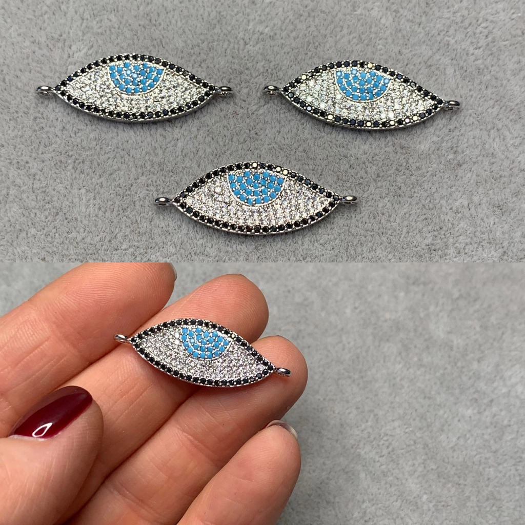 Коннектор родий 32 х 12 мм