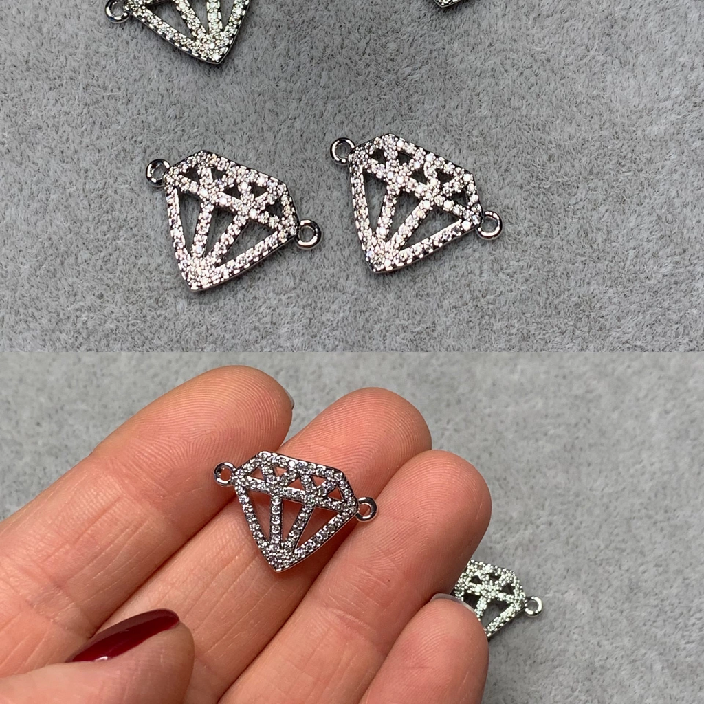 Коннектор родий 14 х 21 мм