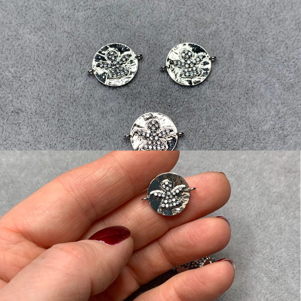 Коннектор родий 18,5 х 14 мм