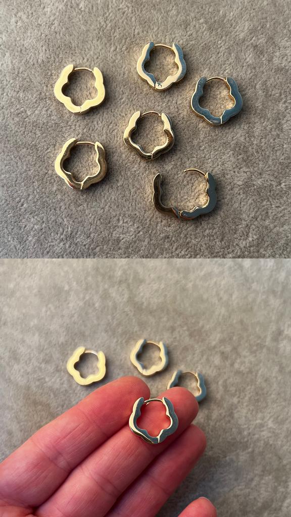 Швензы Конго позолота 16 х 3 мм