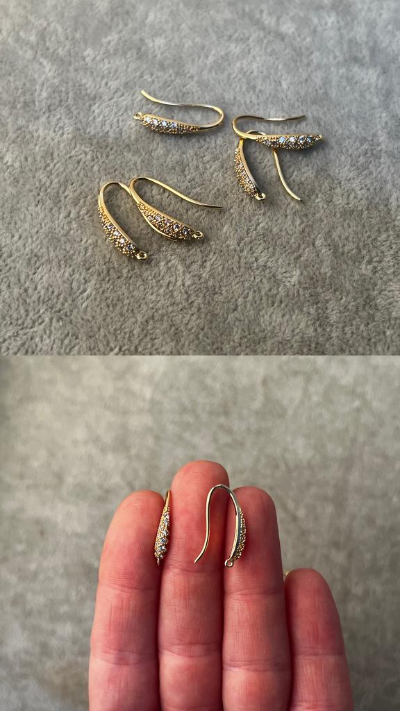 Швензы с позолотой 18 х 3 мм