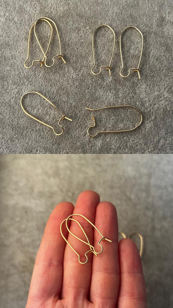 Швензы с позолотой 29 х 12 мм