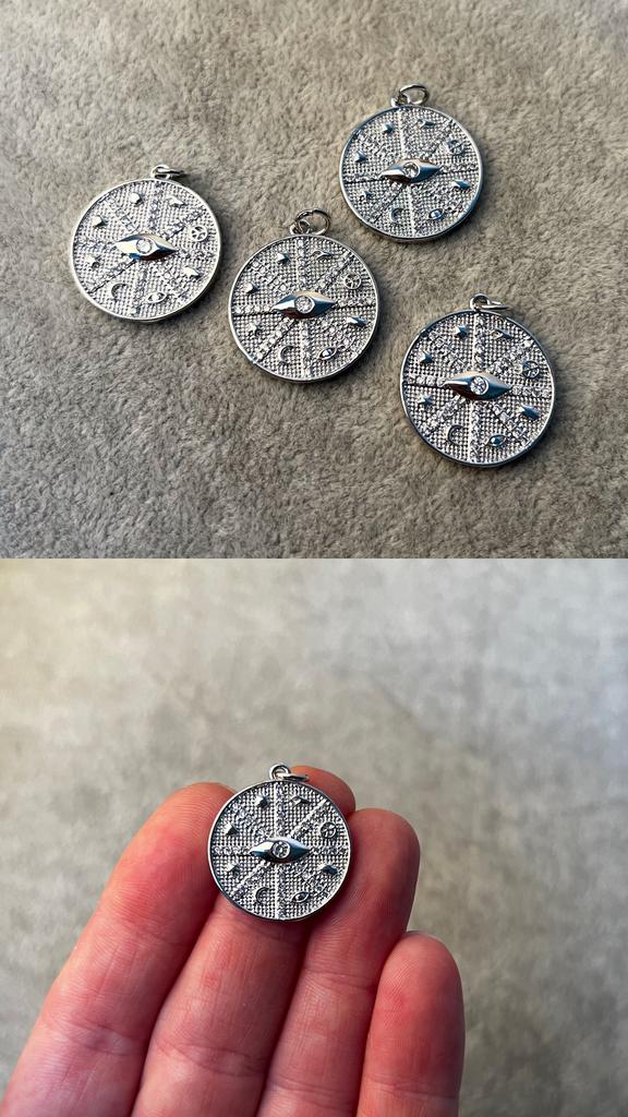 Подвеска родий 20 мм