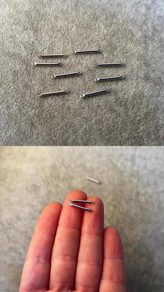 Коннектор родий 15 х 1.3 мм