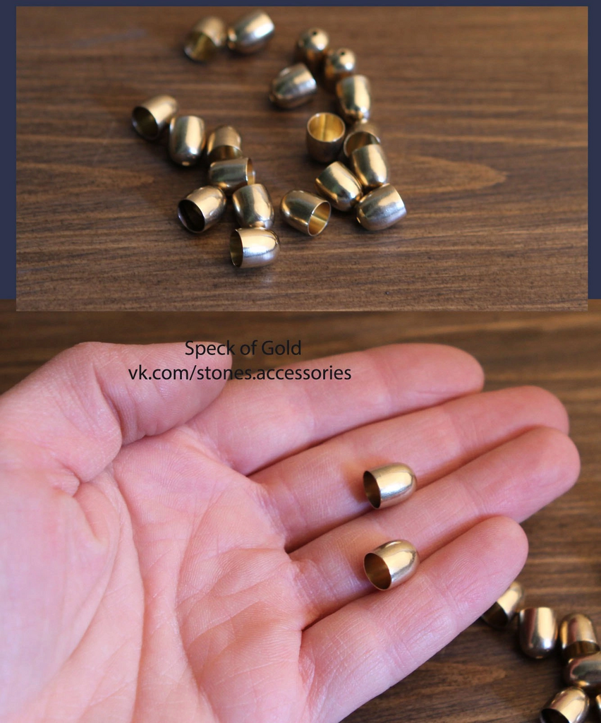 Шляпки бронза 8 мм 6 шт