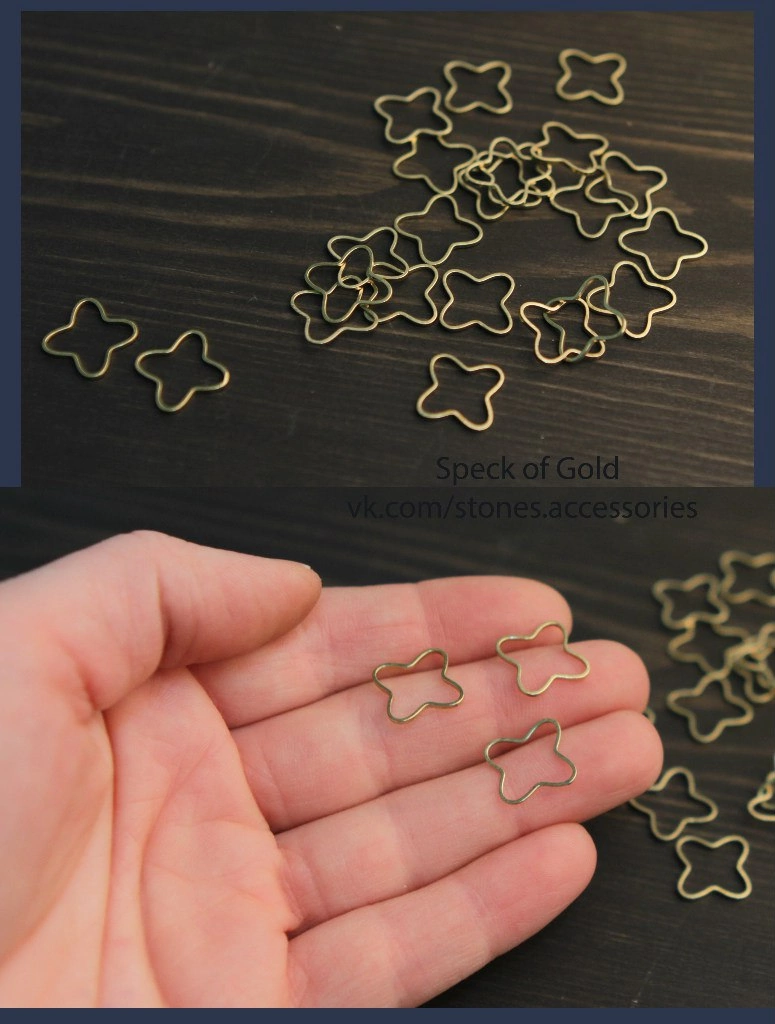 Коннектор бронза 15 мм 20 шт