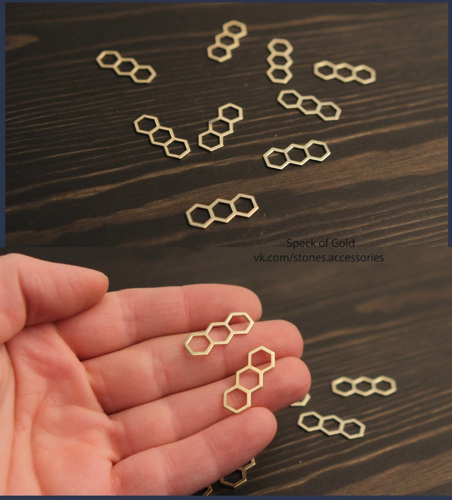 Коннекторы из бронзы 21 мм 4 шт