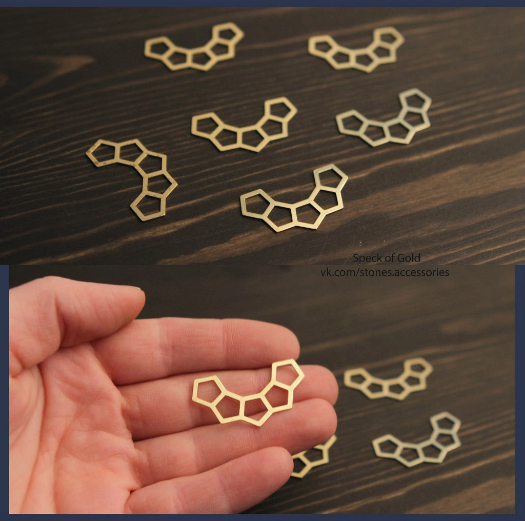 Коннекторы из бронзы 34 мм 3 шт