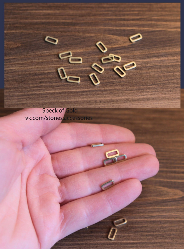 Кольцо - коннектор бронза 8 мм 12 шт