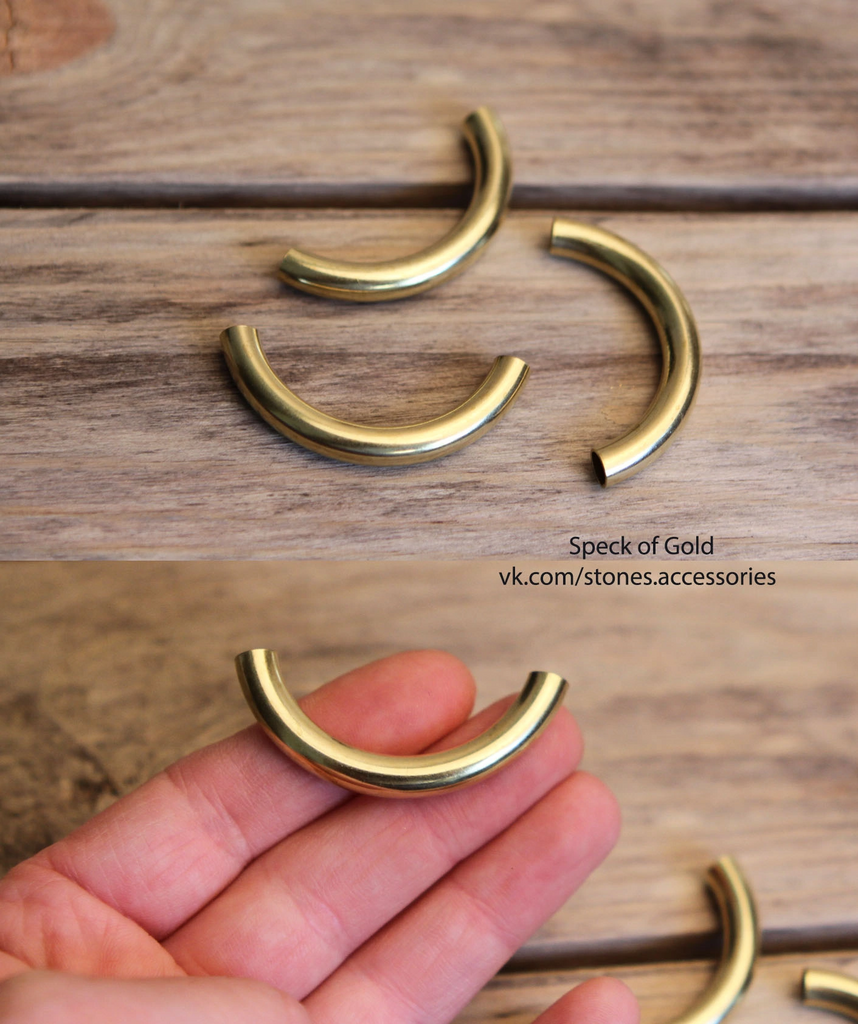 Трубочки бронза 44 мм 2 шт