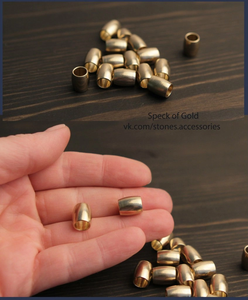 Бусины бронза 10 мм 6 шт