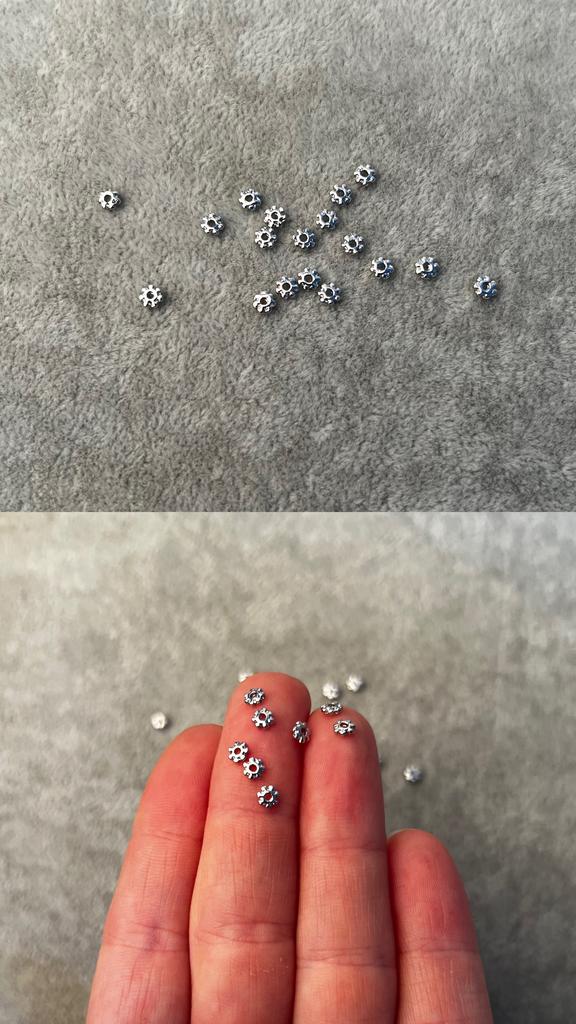 Бусины родий 3,5 мм