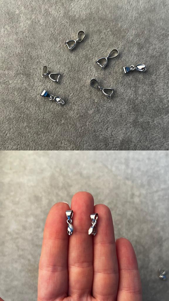 Зажим для кулонов родий