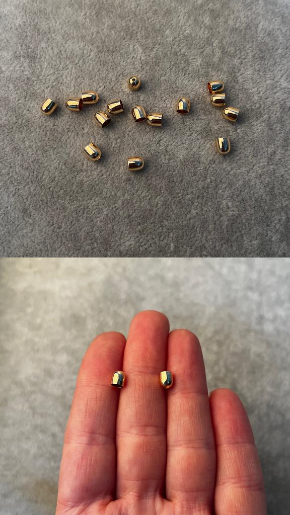 Шляпки с позолотой 4,9 мм