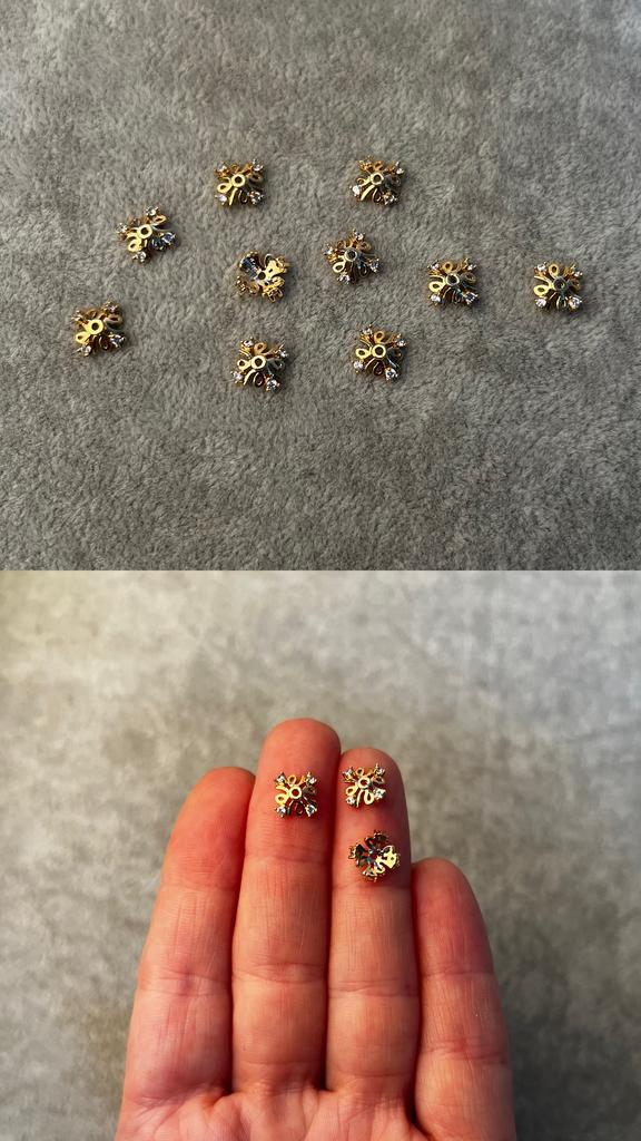 Шляпки с позолотой 8,5 мм